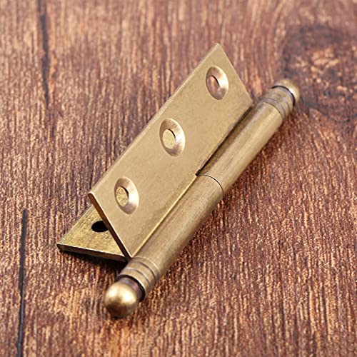 dophee 2pcs Vintage Industrial Style Folding Butt Hinges with Screws