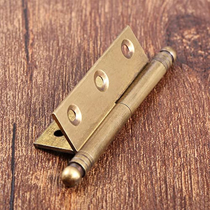 dophee 2pcs Vintage Industrial Style Folding Butt Hinges with Screws