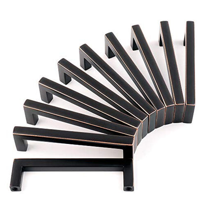 KOOFIZO 10 Pack 3-3/4 in Oil Rubbed Bronze Cabinet Pulls Drawer Handle 1816 - color: Oil Rubbed Bronze, size: 3-3/4" CC - 10Pcs