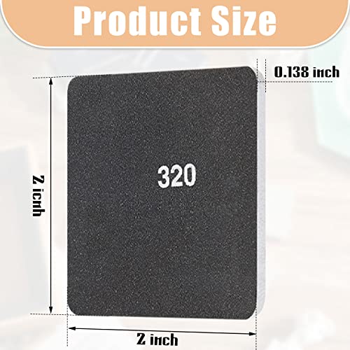 Honoson 15 Pcs 2x2 Inch Sanding Pads Padded Double Sided Polishing Pads Kit