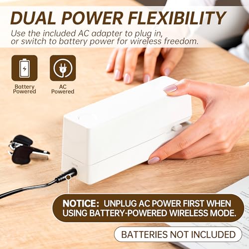 Deli Electric Stapler, Automatic Staplers for Desk, 25-Sheet Capacity - color: White