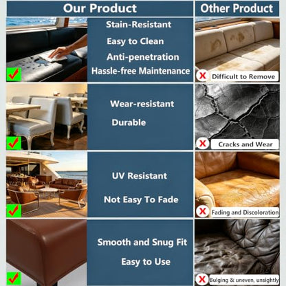 Picheng Vinyl Uholstery Faux Leather: 54" x 36" Soft Durable Marine Vinyl - color: Dark Brown, size: 1Yard（54"x36"）