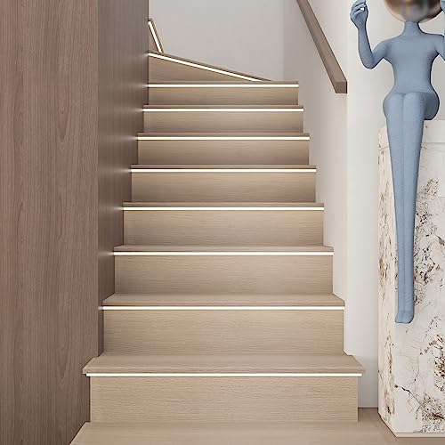 Boobest 48"x196" Extra Wide Wood Wallpaper Peel and Stick Wood Winyl Wrap - color: Brown, size: 48" x 196.8"