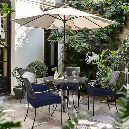 Favoyard Patio Chair Cushions 18 x 18 x 3 Inch Waterproof Outdoor Seat - color: Blue, size: 18 x 18 x 3 In