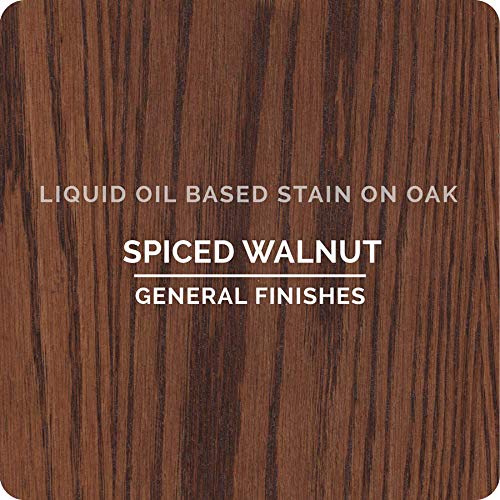 General Finishes Oil Based Penetrating Wood Stain, 1/2 Pint, Spiced Walnut - color: Spiced Walnut, size: 1 Half-Pint