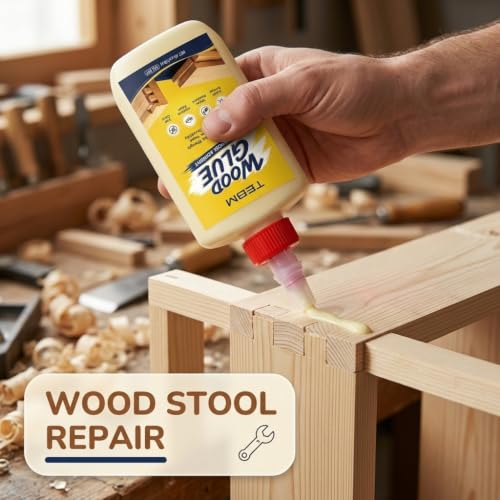 Wood Repair Glue Furniture Adhesive - Strong Bonding Liquid for Broken Table Legs, Chairs & Cabinets - Easy DIY Woodwork Fix
