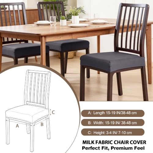 FUANGUI Dining Chair Covers Set of 2, Kitchen Chair Seat Covers - color: 01