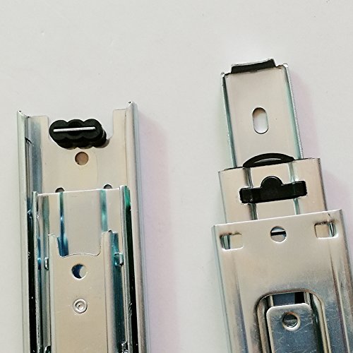 6 inch Length Full Extension Drawer Slides Telescopic Ball Bearing Slide Rail for Furniture 1 Pair (Pack of 2) - size: 6 Inch (Pack of 2)