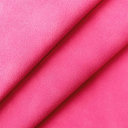 Pink Soft Faux Suede Fabric 30x135cm Synthetic Faux Leather Frosted Leatherette for Hair Bows Earrings Jewelry Making - color: Pink