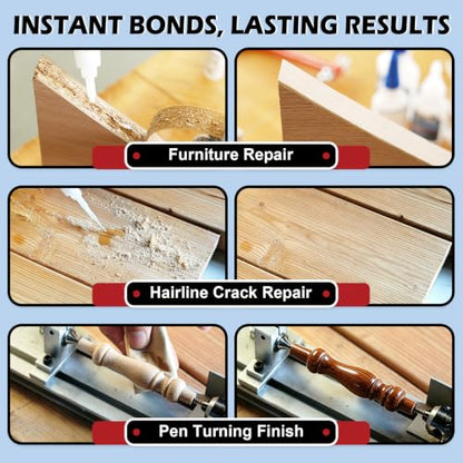 Super Thin CA Glue 2 oz, Professional Instant Super Glue for Woodworking - size: 2 oz