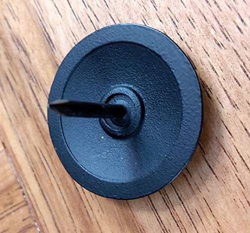 1 1/4 Inch Diameter Clavos, 10 Pack of Premium Clavos, Black Powder Coat Finish - size: 1 1/4 Inch (Pack of 10)