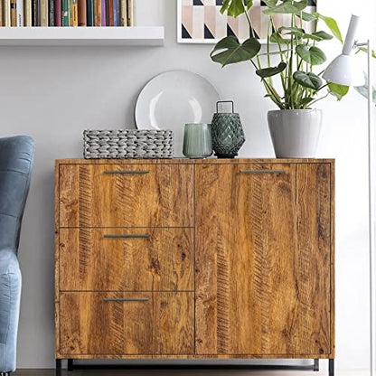 Erfoni Wood Look Wallpaper Brown Rustic Wood Peel and Stick Wallpaper - color: Brown, size: 17.7" x 118"