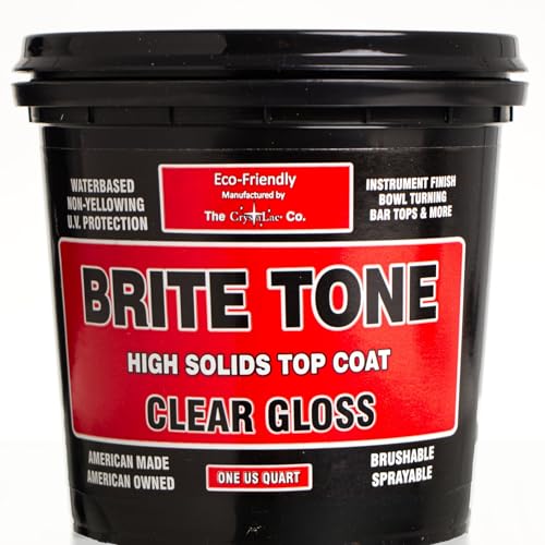CrystaLac Brite Tone High Solids Polyurethane Instrument Finish 32 oz Quart (Clear Gloss)