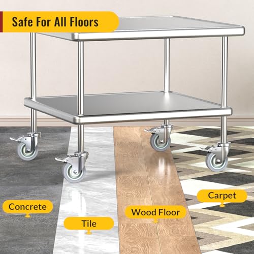 HOLKIE Caster Wheels Locking 4 Inch Expanding Stem Casters, Threaded Swivel Casters Set of 4 Heavy Duty Castors, Fit 1", 1-1/4", 1-2/5", 1-1/2",1-5/8" ID Stainless Steel Table, Cart, Furniture Legs - style: 4 Inch