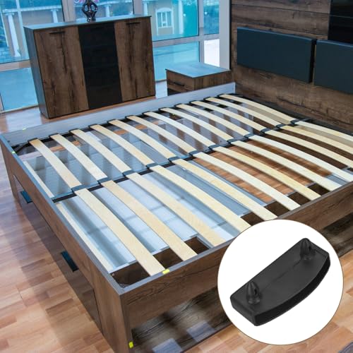 uxcell 12 Pcs 65mm x 9mm Plastic Bed Slat Ridged, Bed Slat Cover Black - color: Black, size: 65mm x 9mm