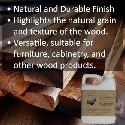 Traditional Hard Wax Oil - Mineral Oil, Hard Wax & Linseed Oil, 16 fl.oz