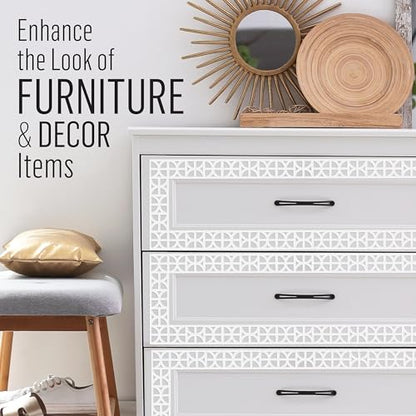 FolkArt Furniture Applique, Circles, 2" x 24", Perfect for DIY Home Décor Craft Projects, 70794 - size: 2" x 24", style: Circles
