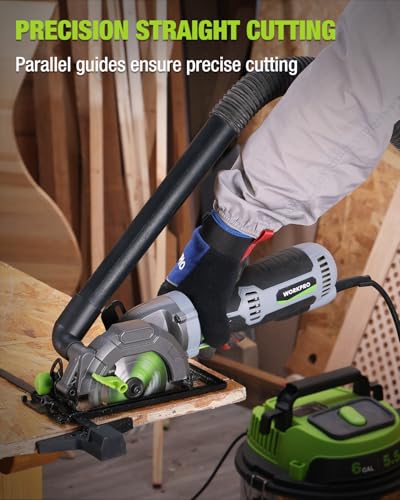 WORKPRO 5.8Amp 3500RPM Circular Saw with Parallel Guide - style: 5.8Amp 3500RPM Circular Saw