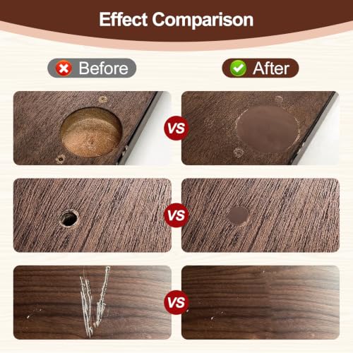 Boncart Wood Filler, 32 OZ Walnut Wood Putty - color: 32OZ Walnut