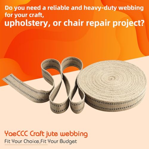 YaeCCC Chair Webbing (Black, 2"×33Yd) - color: black, size: 2"×33Yd