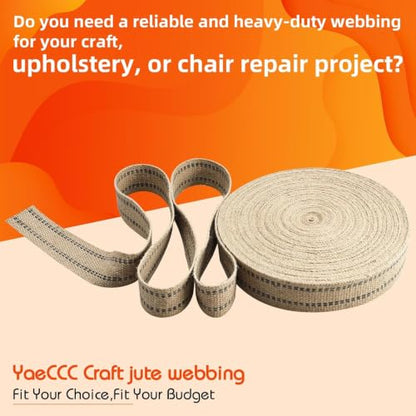 YaeCCC Chair Webbing (Black, 2"×33Yd) - color: black, size: 2"×33Yd