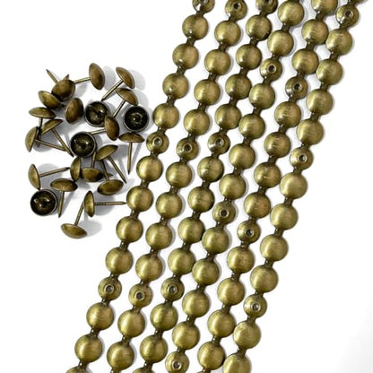 10Meters Upholstery Tacks Strips/Nailhead Trims(K:11mm Brass) - color: Brass, size: 11mm
