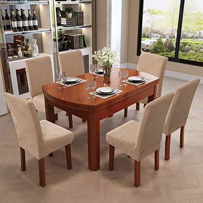 Dining Chair Covers Set of 2, Stretch Parsons Chair Slipcovers - color: Khaki, size: 2 Pack
