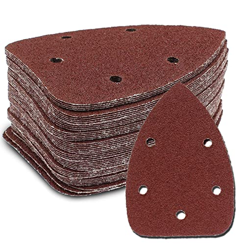 Mouse Detail Sander Sandpaper, 320 Grit, 140mm, 50 Pcs - size: 320 Grit - 50 Pcs