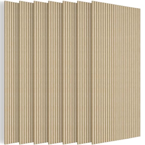 BUBOS 4-Pack Acoustic Panels 47.2"x23.6", Peel & Stick Sound Wall Panels - color: Camel