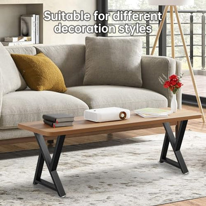 TOCRETOARE Metal Table Legs Heavy Duty, 16”H x 18”W, Metal Furniture Legs for Dining Desk Bench and Coffee Table, Industrial Black DIY Iron Bench Legs, Set of 2 - color: Z Shape, size: 16"Hx18"W