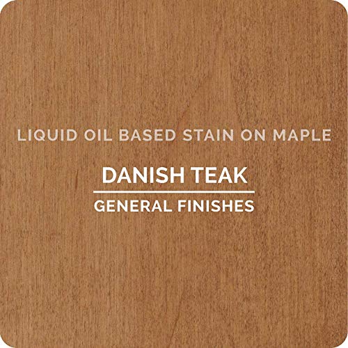 General Finishes Oil Based Penetrating Wood Stain, 1 Quart, Danish Teak - color: Danish Teak, size: 1 Quart