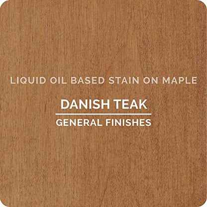 General Finishes Oil Based Penetrating Wood Stain, 1 Quart, Danish Teak - color: Danish Teak, size: 1 Quart