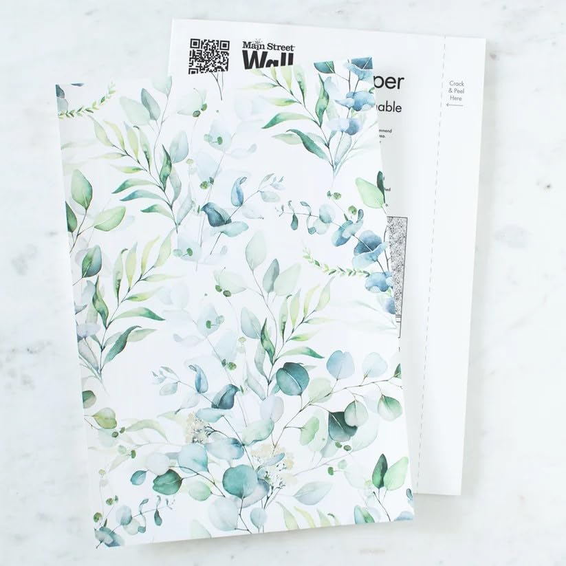 Main Street Peel and Stick Wallpaper Sheets, Eucalyptus, 24-Pack - style: Eucalyptus