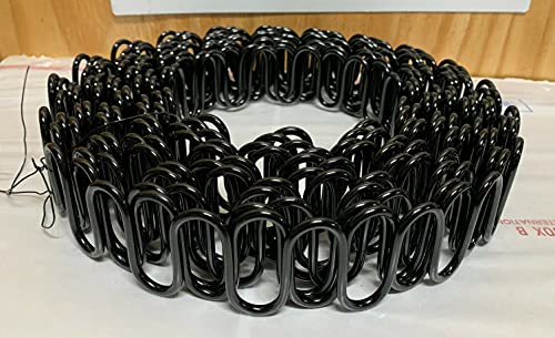 Zig Zag- Springs 9 Gauge 35 Feet for Furniture & Auto Upholstery, Plus Special Package 50 pcs 7 Holes Clip +40 pcs Stay Wire Clips + 20 feet of Springing Wire
