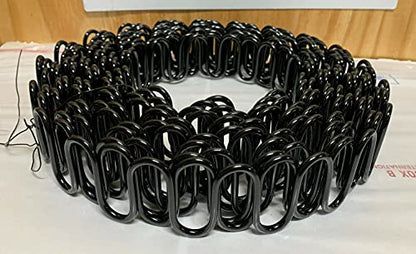 Zig Zag- Springs 9 Gauge 35 Feet for Furniture & Auto Upholstery, Plus Special Package 50 pcs 7 Holes Clip +40 pcs Stay Wire Clips + 20 feet of Springing Wire