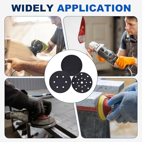 5Pcs 6 Inch Interface Pads, 17 Hole Foam Sanding Pads - size: 17 Hole
