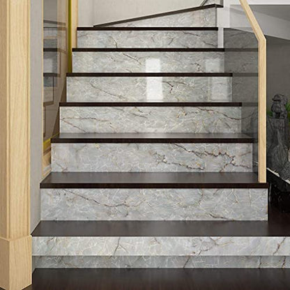 Livelynine 36 Inch Wide Marble Contact Paper for Countertops Waterproof Glossy Light Green Marble Wallpaper Peel and Stick Countertop Kitchen Counter Top Covers Laminate Counter Top Vinyl Wrap Table - color: Tuoquise Marble, size: 36" x 197"