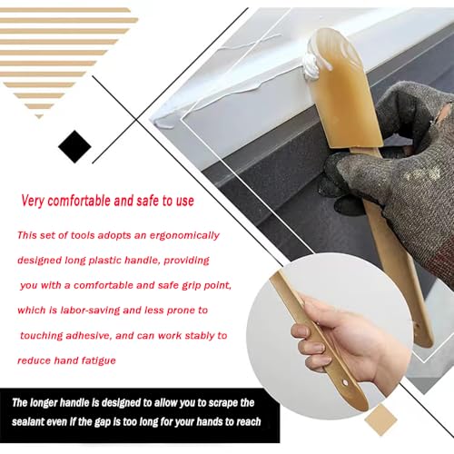 4 PCS Silicone sealant precision processing tool for caulking