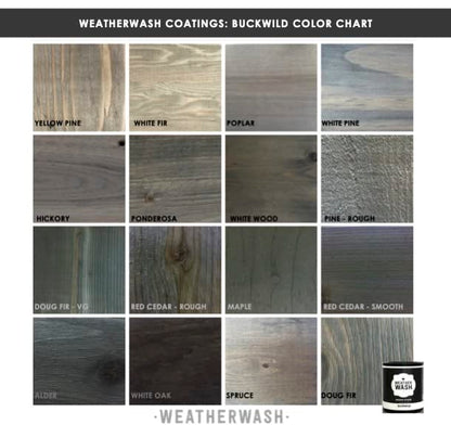 Weather Wash: Buckwild Aging Wood Stain (Quart)
