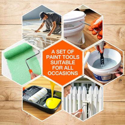 King Origin 31 PCS Paint Roller Kit, Extension Pole (4.75 ft)