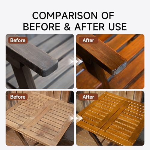 32 Oz Wood Stain and Sealer in One, Transparent, with Tools - color: Transparent, size: 32 FL.OZ
