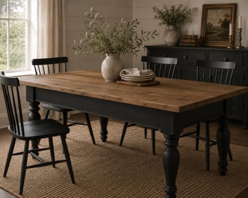 The Furniture Paint, Charcoal Black, 1-Step Chalky Style Furniture paint, Quart