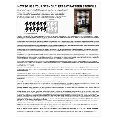 Stencil1 Zebra Pattern Stencil 11" x 11" Safari Animal Wall Decor - color: Zebra Wallpaper Pattern Stencil