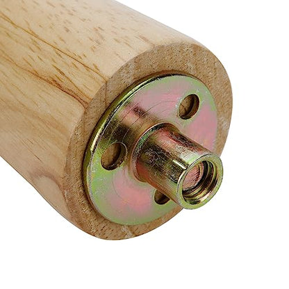 M10 Furniture Legs,6 inch Height Wood Round Tapered,Wood Color