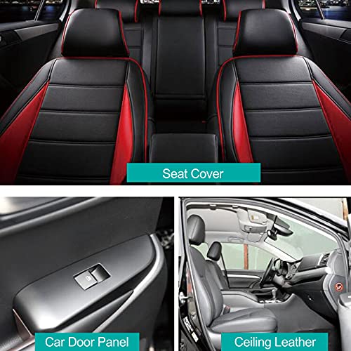 Marine Vinyl Fabric,Upholstery Vinyl,Faux Leather for Boat Furniture Car - color: Black, size: 54inch x 72inch