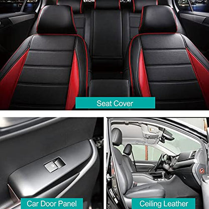 Marine Vinyl Fabric,Upholstery Vinyl,Faux Leather for Boat Furniture Car - color: Black, size: 54inch x 150inch