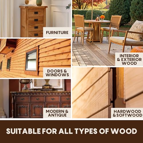 SENVEN Wood Stain, Polyurethane Clear Wood Stain 1000ml/35oz Clear-Stain for Woods, Furniture, Cabinet, Fast Drying Woods-Stain, Protective Wood Finish Wood-Stains, Water Based Wood-Stains Sealer - color: Clear, size: 35 Fl Oz