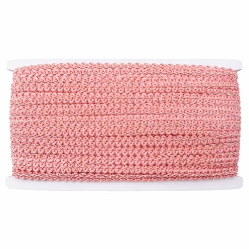 Sedona Designz 1/2” French Braid Gimp Trim – 15 Yards Bolt – Decorative Upholstery & Sewing Trim for Furniture, Curtains, Pillows, Crafts & Home Décor Projects - Blush Pink - color: Blush Pink