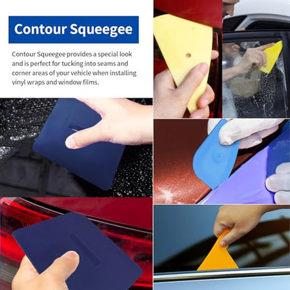 Arayker 27 Pcs Car Vinyl Wrap Applicator Tool Kit Vehicle Wrap Kit