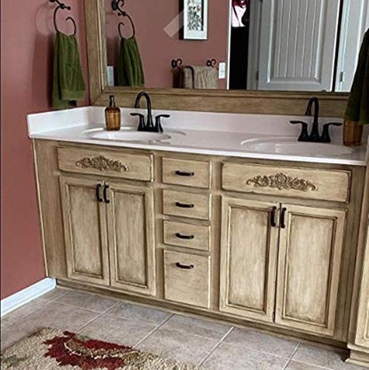 Wood Carved Onlay Applique Craft Unpainted Decal Door Corner Home Frame Decor Unpainted Cabinet Bed Furniture Home Decoration (2PCS (11.81"*2.76")) - size: 2PCS (11.81"*2.76")